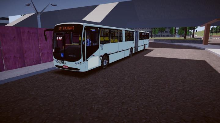 26598 Viação do Sul | Busscar Urbanuss Pluss Articulado Volvo B12M SGK_EDTJR | Proton Bus Simulator
