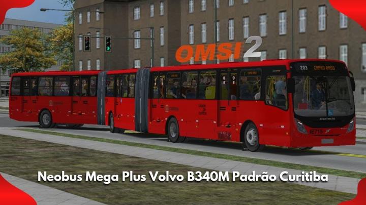 Neobus Mega Plus Biarticulado Volvo B340M I OMSI 2 #121 + ÁUDIO DE PRÓXIMA PARADA